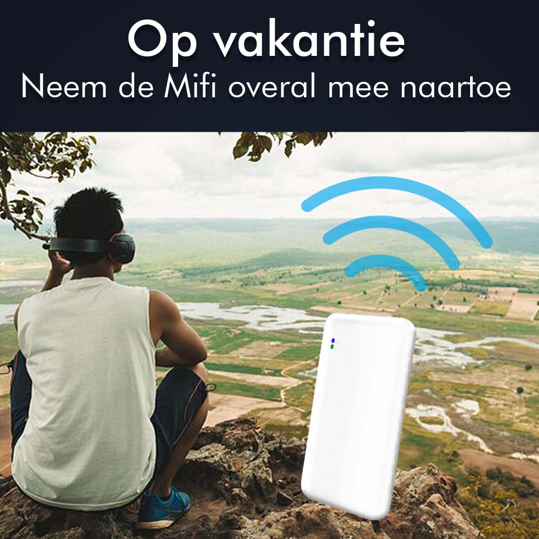 CS Dual Band Global Mifi Router - 2.4Ghz + 5Ghz - Wereldwijde Dekking - 10 apparaten