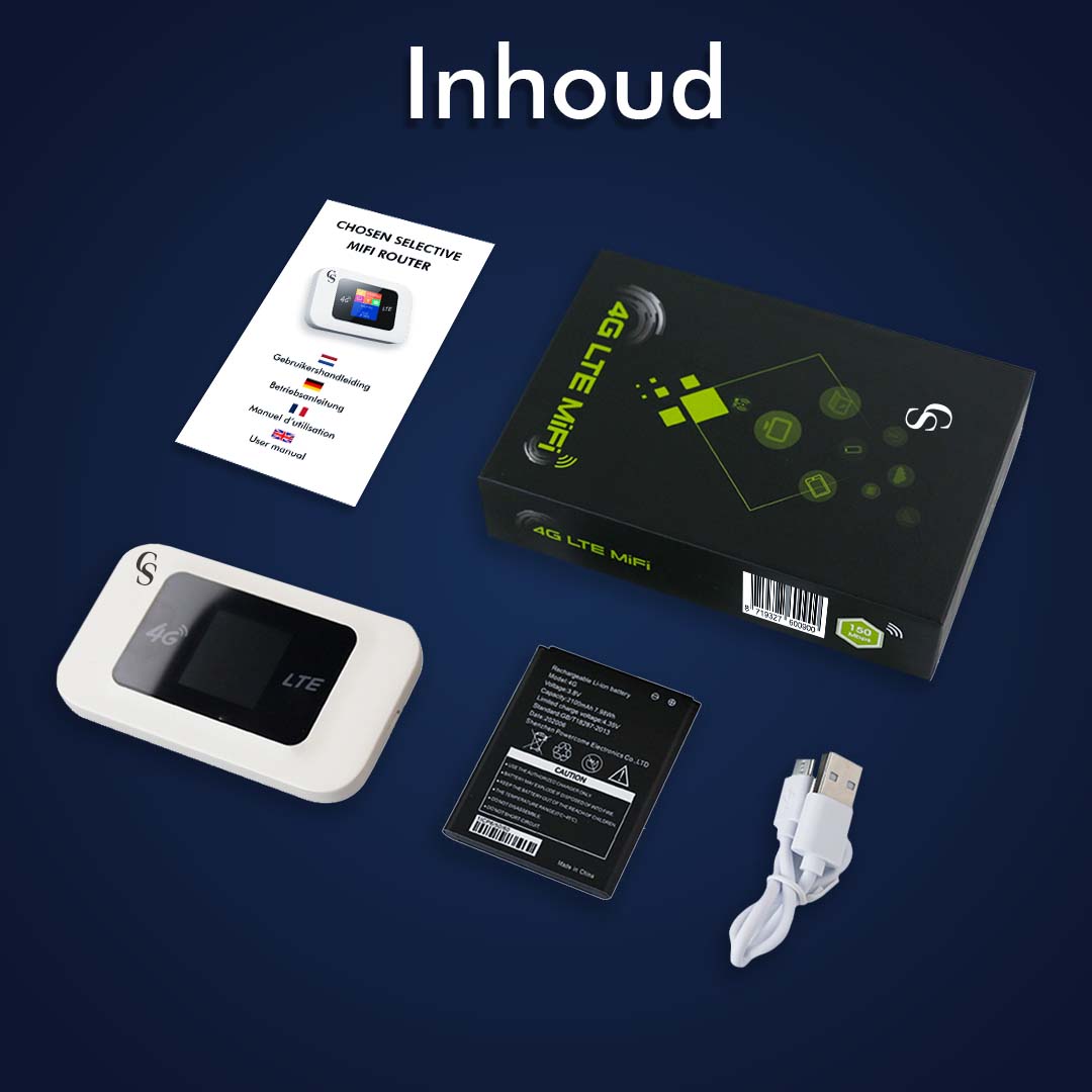 CS Mifi Router Draadloos Wifi – Europese Dekking – 4G - Router Wifi – 10 Apparaten