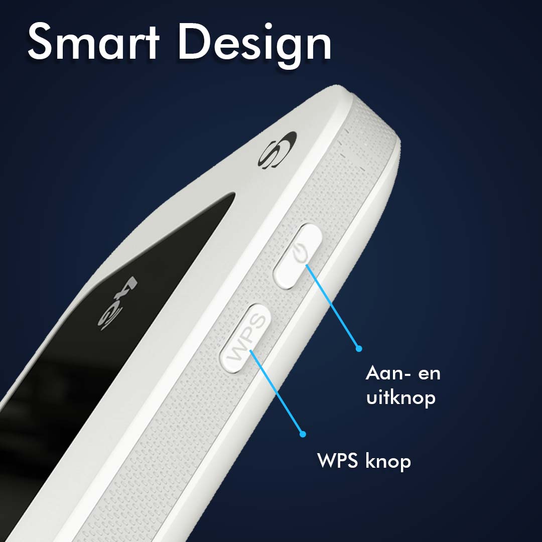CS Mifi Router Draadloos Wifi – Europese Dekking – 4G - Router Wifi – 10 Apparaten