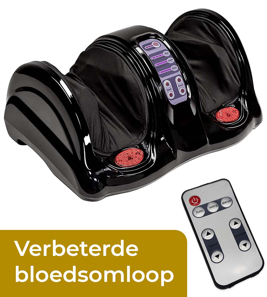 CS Bloedcirculatie Apparaat – Voetmassage Apparaat– Voetmassage Apparaat Bloedsomloop - Massage Apparaat – Stimuleert Bloedsomloop - Voeten – Kuiten – Armen – Warmtefunctie – Voetmassage