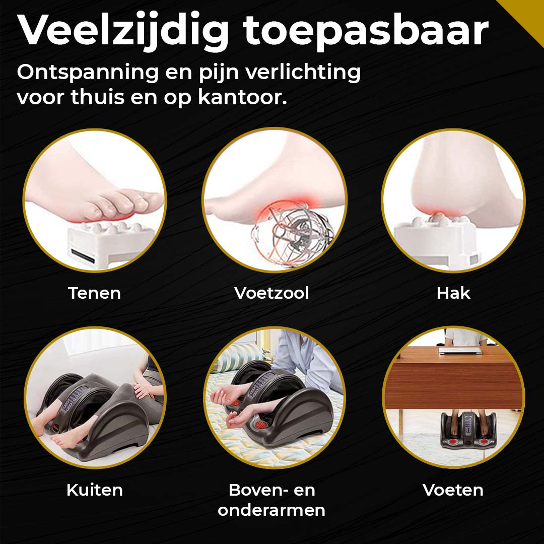 CS Bloedcirculatie Apparaat – Voetmassage Apparaat– Voetmassage Apparaat Bloedsomloop - Massage Apparaat – Stimuleert Bloedsomloop - Voeten – Kuiten – Armen – Warmtefunctie – Voetmassage