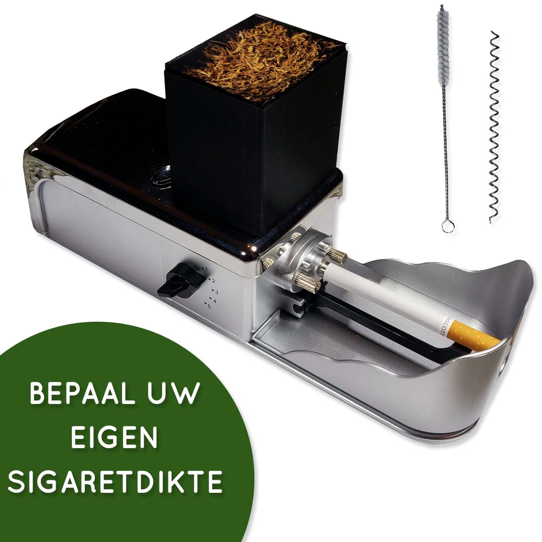 Elektrische sigarettenmaker – Sigaretten maker electrisch – RVS – Sigaretten – Krachtige motor - Electrische sigarettenmachine – 25x13x8 cm