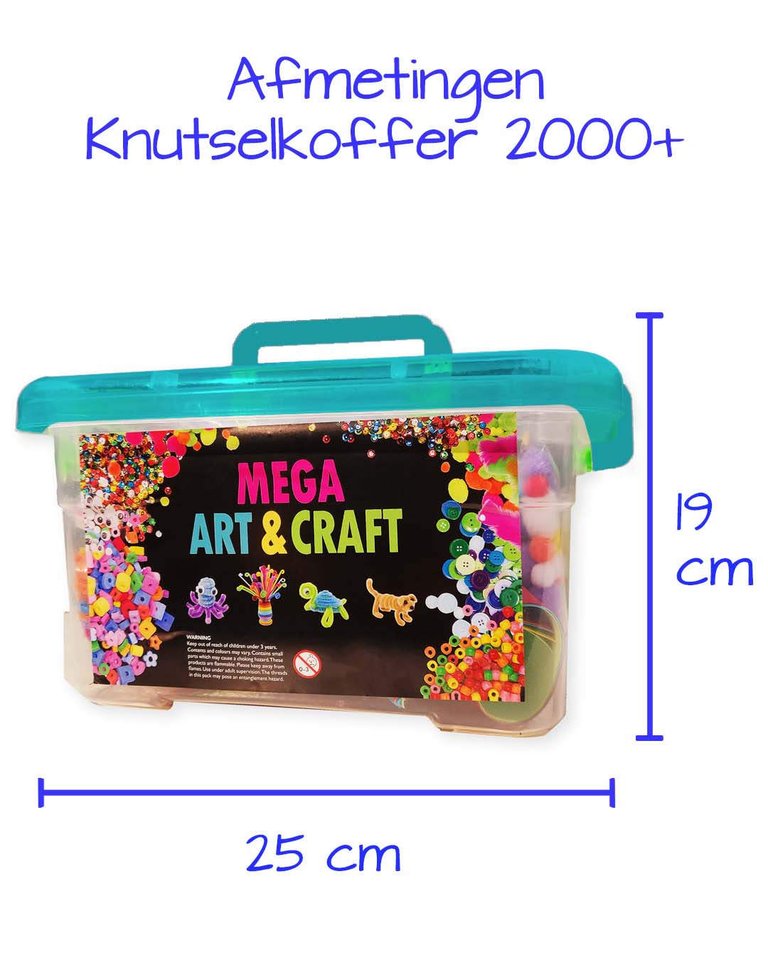 Wilberg Mega Knutselkoffer - 2000+ Accessoires - Knutselpakket - Knutselbox - Knutselen Meisjes - Meest Uitgebreid - Knutselen Jongens - Knutseldoos - Knutselen - Knutselpakket Meisjes - 25x19x18