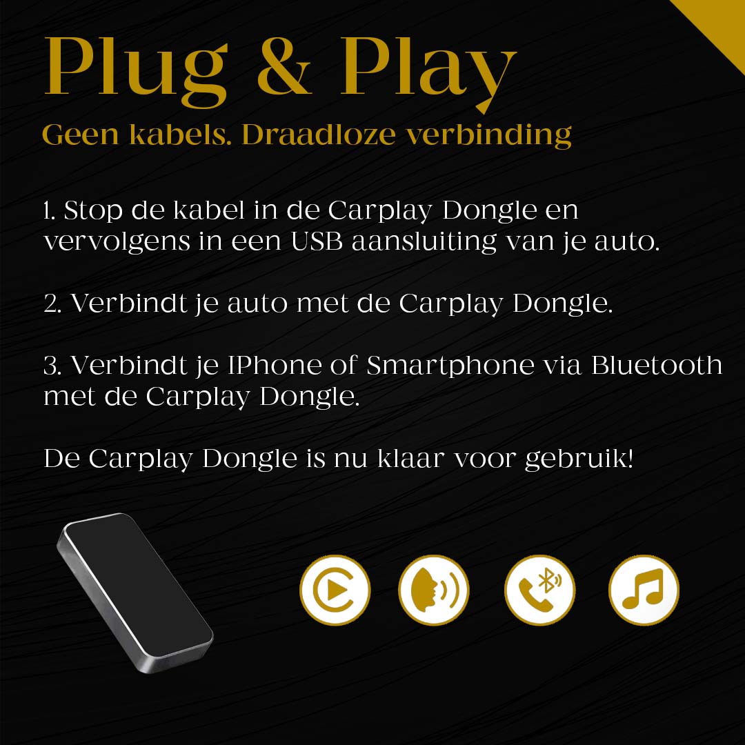 DTMillion Carplay Dongle - Apple Carplay - Android Auto