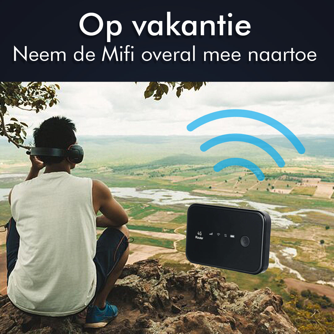 CS Global Mifi Router– Mifi – Werkt Overal Ter Wereld - Werkt met Simkaart – Wifi Router – 4G Router – 15 Apparaten – 9.5x6.5x1.5 CM