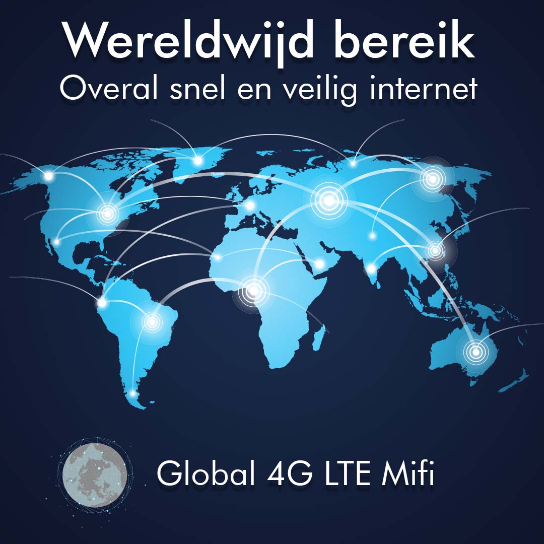 CS Global Mifi Router– Mifi – Werkt Overal Ter Wereld - Werkt met Simkaart – Wifi Router – 4G Router – 15 Apparaten – 9.5x6.5x1.5 CM